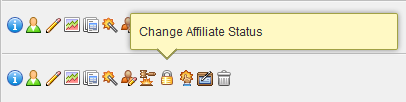 Change Affiliate Status Icon