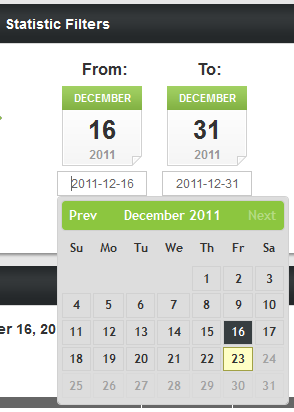 Filtering Your Statistical Date Ranges