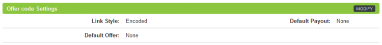Editing Your Affiliate Linkcode Settings