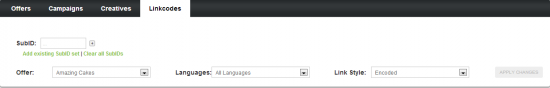 Changing Your Affiliate Linkcode Settings